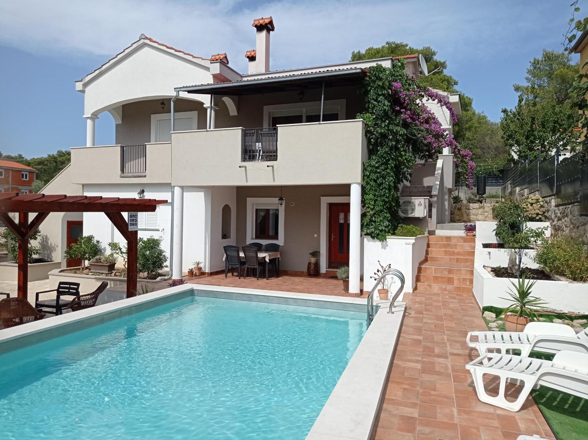 Villa Niko With Private Swimming Pool Задар Экстерьер фото